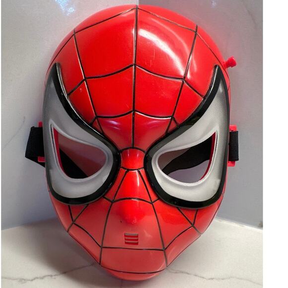 Vintage Spiderman 2004 Face Mask Kid Size Marvel Spider Man Movie Halloween Mask - Picture 1 of 5